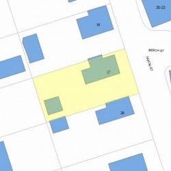 27 Faxon St, Newton, MA 02458 plot plan