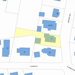 47 Central Ave, Newton, MA 02460 plot plan