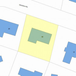 69 Winston Rd, Newton, MA 02459 plot plan