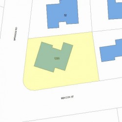 1285 Beacon St, Newton, MA 02468 plot plan