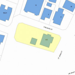 4 Orchard St, Newton, MA 02458 plot plan