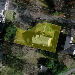 16 Alba Cir, Newton, MA 02458 aerial view
