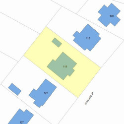 119 Commonwealth Ave, Newton, MA 02459 plot plan