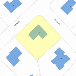 27 Grace Rd, Newton, MA 02459 plot plan