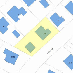 27 Fuller Ter, Newton, MA 02465 plot plan