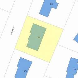 268 Dedham St, Newton, MA 02461 plot plan