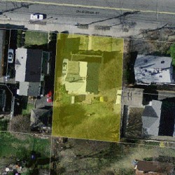 220 California St, Newton, MA 02458 aerial view