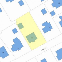 25 Sewall St, Newton, MA 02465 plot plan