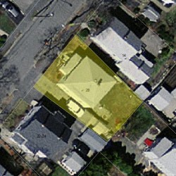 20 Emerald St, Newton, MA 02458 aerial view