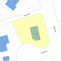 102 Hanson Rd, Newton, MA 02459 plot plan
