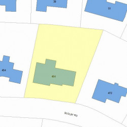 464 Dudley Rd, Newton, MA 02459 plot plan