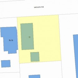 72 Madison Ave, Newton, MA 02460 plot plan