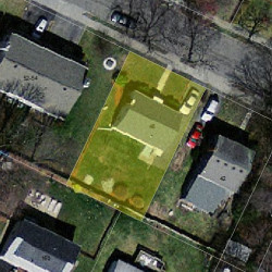 48 Grant St, Newton, MA 02465 aerial view