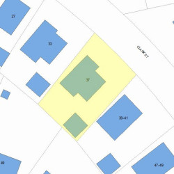 37 Clark St, Newton, MA 02459 plot plan