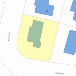 74 Fuller Ter, Newton, MA 02465 plot plan