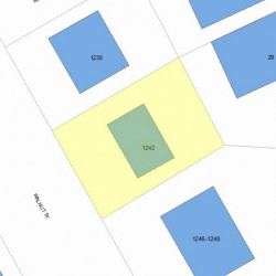 1242 Walnut St, Newton, MA 02461 plot plan