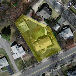 811 Watertown St, Newton, MA 02465 aerial view