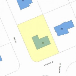 422 Brookline St, Newton, MA 02459 plot plan