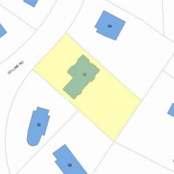 70 Collins Rd, Newton, MA 02468 plot plan