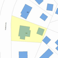 134 Plymouth Rd, Newton, MA 02461 plot plan