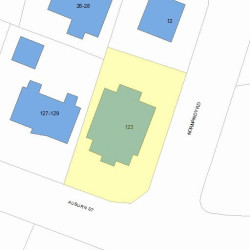 123 Auburn St, Newton, MA 02465 plot plan