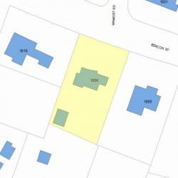 1806 Beacon St, Newton, MA 02468 plot plan