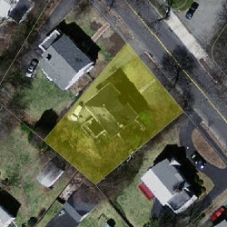 350 Woodward St, Newton, MA 02468 aerial view