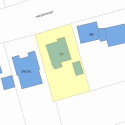 272 Watertown St, Newton, MA 02458 plot plan