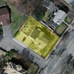 1457 Centre St, Newton, MA 02459 aerial view