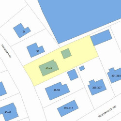 44 Farquhar Rd, Newton, MA 02460 plot plan