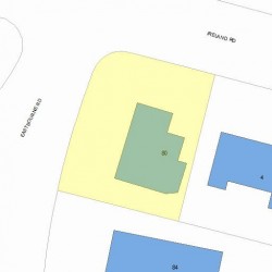 80 Eastbourne Rd, Newton, MA 02459 plot plan