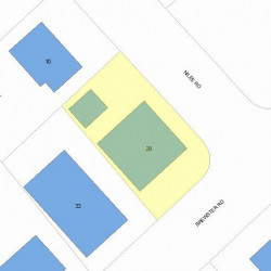29 Brewster Rd, Newton, MA 02461 plot plan