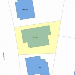 972 Walnut St, Newton, MA 02460 plot plan