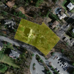 40 Puddingstone Ln, Newton, MA 02459 aerial view