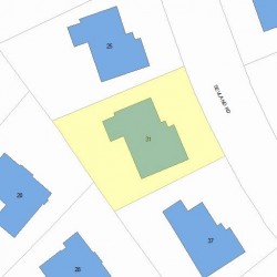 31 Sevland Rd, Newton, MA 02459 plot plan