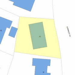 43 Albemarle Rd, Newton, MA 02460 plot plan