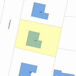 118 Fordham Rd, Newton, MA 02465 plot plan