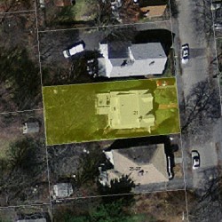 21 Clarendon St, Newton, MA 02460 aerial view