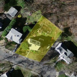 16 Stiles Ter, Newton, MA 02459 aerial view