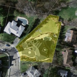 11 Placid Rd, Newton, MA 02459 aerial view