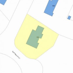 124 Dartmouth St, Newton, MA 02465 plot plan