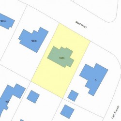 1860 Beacon St, Newton, MA 02468 plot plan