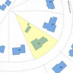 200 Baldpate Hill Rd, Newton, MA 02459 plot plan