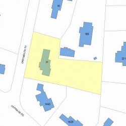 26 Dartmouth St, Newton, MA 02465 plot plan