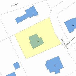 59 Greenwood Ave, Newton, MA 02465 plot plan