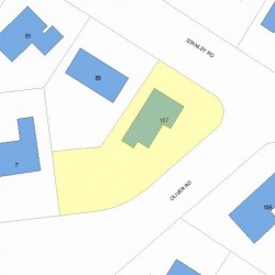 107 Oliver Rd, Newton, MA 02468 plot plan