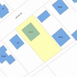 44 Lincoln Rd, Newton, MA 02458 plot plan