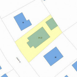 20 Lewis St, Newton, MA 02458 plot plan