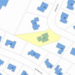 77 Levbert Rd, Newton, MA 02459 plot plan