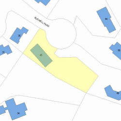 45 Buswell Park, Newton, MA 02458 plot plan